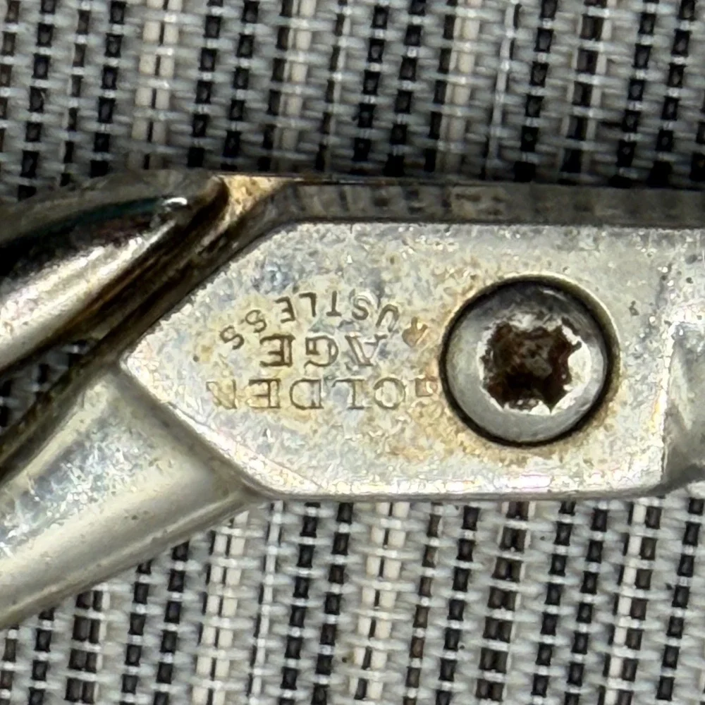 Richards of Sheffield Golden Age Rustless Tailor Shears Vintage England Steel